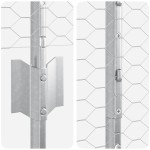 vidaXL Stâlpi de Gard 22 de buc U-Channel 140 cm Oțel Galvanizat