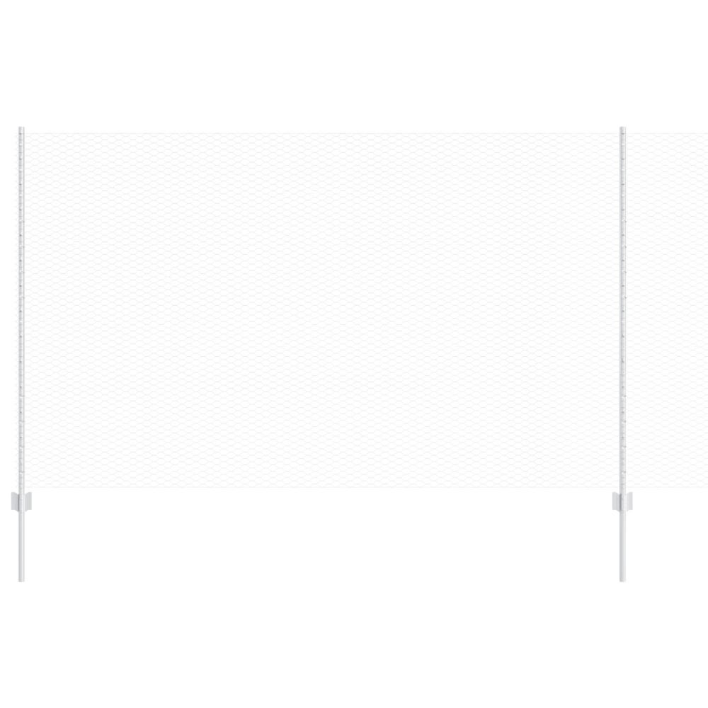 vidaXL Stâlpi de Gard 22 pcs U-Channel 140 cm Oțel Galvanizat