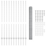 vidaXL Stâlpi de Gard 22 pcs U-Channel 140 cm Oțel Galvanizat