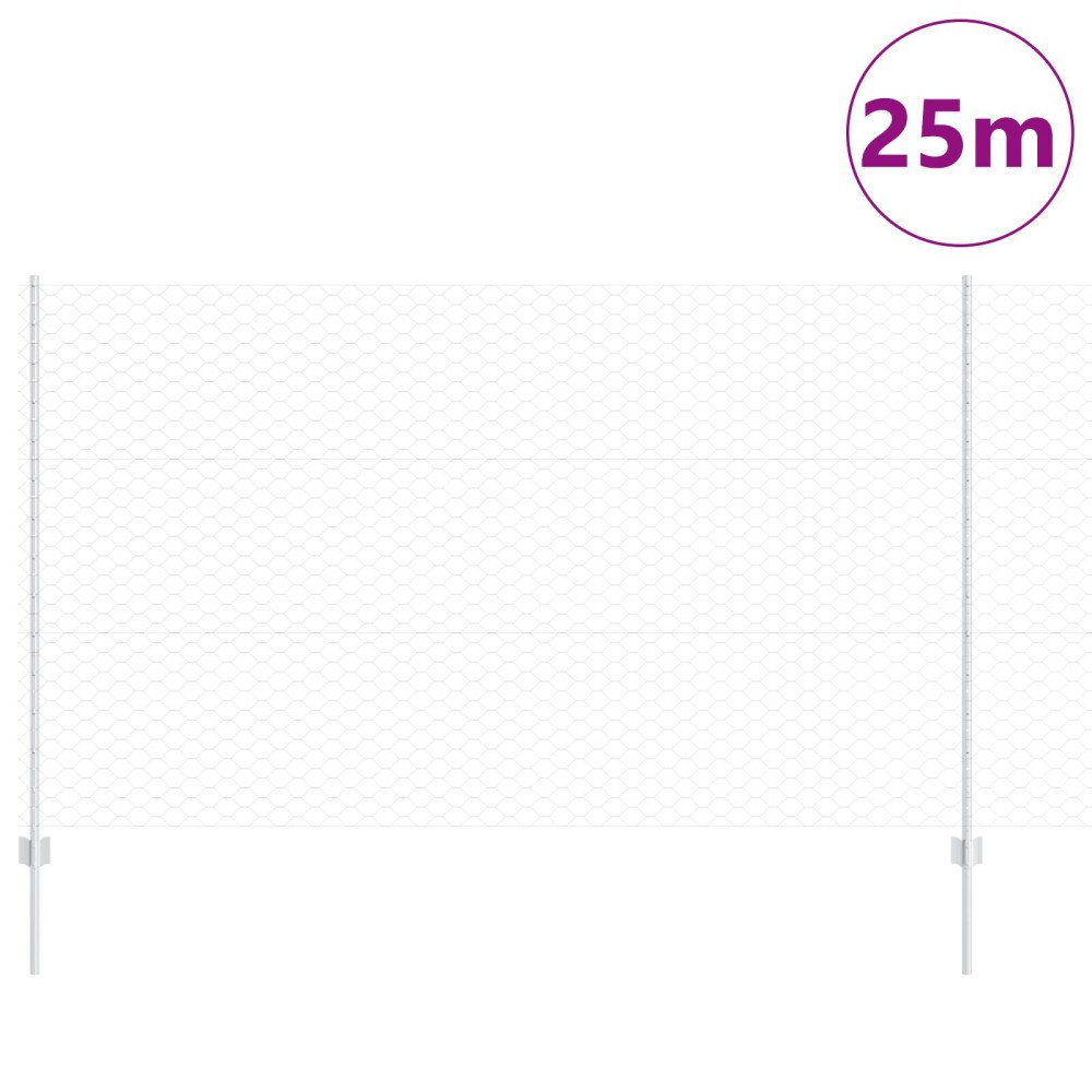 Stâlpi de Împrejmuire vidaXL 22 buc U-Channel 140 cm Oțel Galvanizat