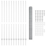 vidaXL Set Gard Set de 2 Oțel galvanizat Gard de 25 x 1.5 m Durabil