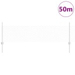 vidaXL Îngrădire cu stâlpi Argintiu 0.5 x 50 m Oțel vidaXL Îngrădire cu stâlpi Argintiu 0.5 x 50 m Oțel