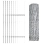 vidaXL Stâlpi de împrejmuire 11 pcs U-Channel 60 cm Oțel Galvanizat