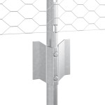 vidaXL Stâlpi de împrejmuire 11 pcs U-Channel 60 cm Oțel Galvanizat