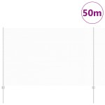 vidaXL Îngrădire cu stâlpi Argintiu 1.6 x 50 m Oțel vidaXL Îngrădire cu stâlpi Argintiu 1.6 x 50 m Oțel