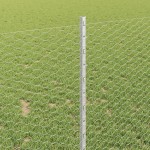 vidaXL Îngrădire cu stâlpi Argintiu 1 x 100 m Oțel vidaXL Îngrădire cu stâlpi Argintiu 1 x 100 m Oțel