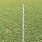 vidaXL Îngrădire cu stâlpi Argintiu 1 x 100 m Oțel vidaXL Îngrădire cu stâlpi Argintiu 1 x 100 m Oțel
