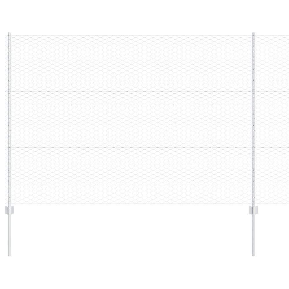 Posturi de Gard vidaXL 22 pcs U-Channel 150 cm Oțel Galvanizat