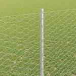 vidaXL Îngrădire cu stâlpi Argintiu 1.5 x 100 m Oțel vidaXL Îngrădire cu stâlpi Argintiu 1.5 x 100 m Oțel
