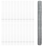 vidaXL Stâlpi de Îngrădire 22 buc U-Channel 150 cm Oțel galvanizat