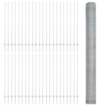 vidaXL Stâlpi de Gard 22 buc U-Channel 160 cm Oțel Galvanizat