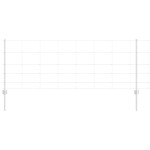 vidaXL Gard cu Stâlp Argintiu 0,8 x 25 m Oțel