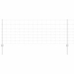 vidaXL Gard cu Stâlp Argintiu 0,8 x 25 m Oțel