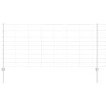 vidaXL Gard și Stâlp Argintiu 1 x 25 m Oțel