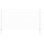 vidaXL Gard cu Stâlp Argintiu 1,2 x 25 m Oțel