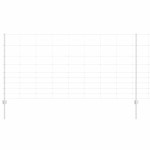 vidaXL Gard cu Stâlp Argintiu 1,2 x 25 m Oțel