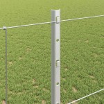 vidaXL Gard cu Stâlp Argintiu 1,2 x 25 m Oțel