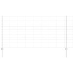 vidaXL Gard cu Stâlp Argintiu 1,2 x 25 m Oțel