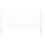 vidaXL Gard cu Stâlp Argintiu 1,2 x 25 m Oțel