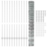 vidaXL Gard cu Stâlp Argintiu 1,2 x 25 m Oțel