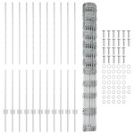 vidaXL Gard cu Stâlp Argintiu 1,4 x 25 m Oțel