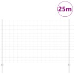 vidaXL Gard cu Stâlp Argintiu 1,6 x 25 m Oțel