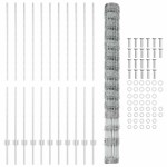 vidaXL Gard cu Stâlp Argintiu 1,6 x 25 m Oțel
