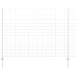 vidaXL Gard și Stâlp Argintiu 1,6 x 25 m Oțel