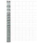 vidaXL Gard și Stâlp Argintiu 1,6 x 25 m Oțel