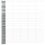 vidaXL Gard și Stâlp Argintiu 1,6 x 25 m Oțel