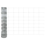 vidaXL Gard cu Stâlp Argintiu 0,8 x 50 m Oțel