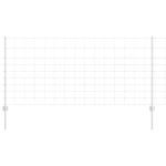 vidaXL Gard și Stâlp Argintiu 1 x 50 m Oțel