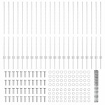 vidaXL Gard cu Stâlp Argintiu 1,2 x 50 m Oțel
