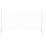 vidaXL Gard și Stâlp Argintiu 1,2 x 50 m Oțel