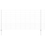 vidaXL Gard cu Stâlp Argintiu 1,2 x 50 m Oțel