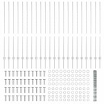 vidaXL Gard cu Stâlp Argintiu 1,4 x 50 m Oțel