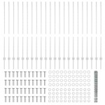 vidaXL Gard cu Stâlp Argintiu 1,4 x 50 m Oțel