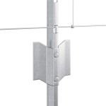 vidaXL Gard cu Stâlp Argintiu 0,8 x 100 m Oțel