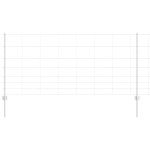 vidaXL Gard și Stâlp Argintiu 1 x 100 m Oțel