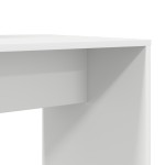 vidaXL Birou cu raft cu depozitare Alb 138.5 x 55 x 143 cm Lemn compozit