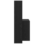 vidaXL Birou cu raft Stejar negru 138.5 x 55 x 143 cm Lemn compozit vidaXL Birou cu raft Stejar negru 138.5 x 55 x 143 cm Lemn compozit