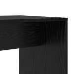 vidaXL Birou cu raft Stejar negru 138.5 x 55 x 143 cm Lemn compozit vidaXL Birou cu raft Stejar negru 138.5 x 55 x 143 cm Lemn compozit