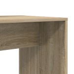 vidaXL Birou cu raft Stejar sonoma 138.5 x 55 x 143 cm Lemn compozit
