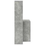 vidaXL Birou cu raft cu depozitare Gri beton 138.5 x 55 x 143 cm Lemn compozit vidaXL Birou cu raft cu depozitare Gri beton 138.5 x 55 x 143 cm Lemn compozit