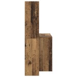 vidaXL Birou cu raft Lemn vechi 138.5 x 55 x 143 cm Lemn compozit vidaXL Birou cu raft Lemn vechi 138.5 x 55 x 143 cm Lemn compozit