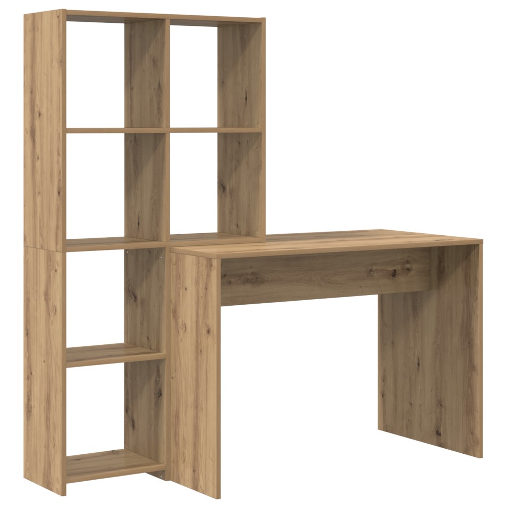 vidaXL Birou stejar artizanal 138.5 x 55 x 143 cm Lemn compozit