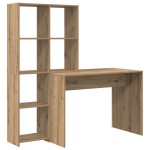 vidaXL Birou stejar artizanal 138.5 x 55 x 143 cm Lemn compozit