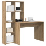 vidaXL Birou stejar artizanal 138.5 x 55 x 143 cm Lemn compozit