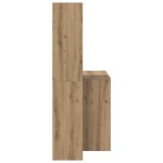 vidaXL Birou stejar artizanal 138.5 x 55 x 143 cm Lemn compozit