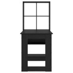 vidaXL Birou cu raft cu depozitare Stejar negru 122 x 67 x 145 cm vidaXL Birou cu raft cu depozitare Stejar negru 122 x 67 x 145 cm